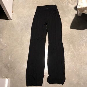 black flowy beach pants